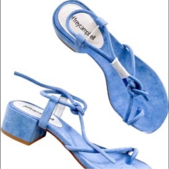 7.5 Jeffrey Campbell Zella Sandal in dusty blue NWOT - Picture 3 of 5